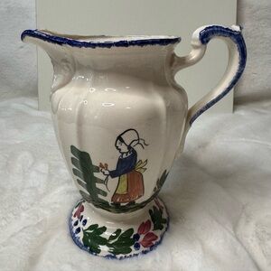 Blue Ridge Southern Pottery the ‘French Peasant’ pattern Milady Pitcher